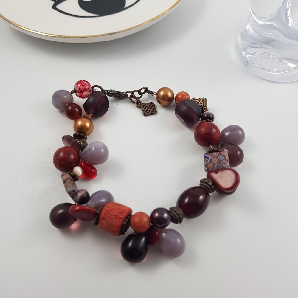 🌈 Beautiful gemstone charm bracelet